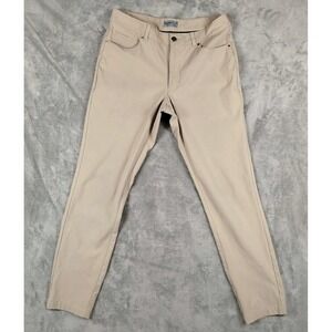 VRST Limitless Skinny Fit Golf Performance Beige Khaki Pants Mens 32X32 Outdoors
